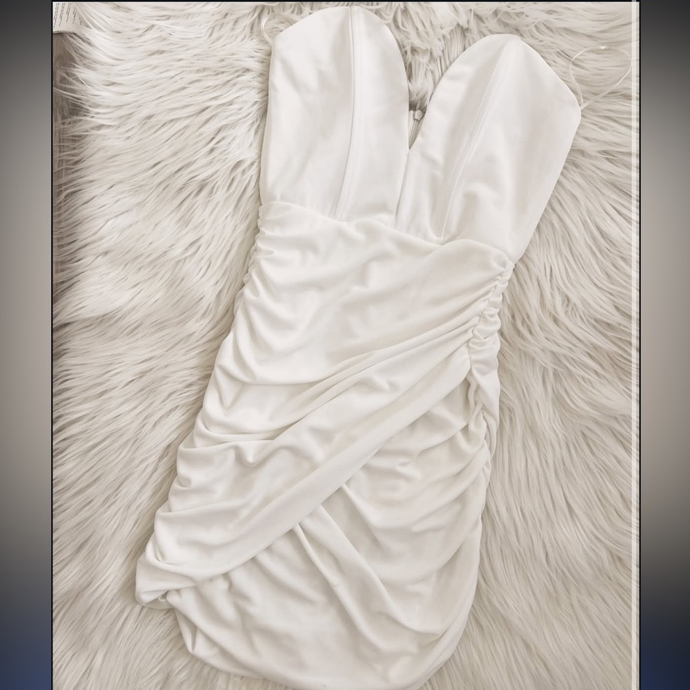 ๐(NWT) ZARA Sweetheart Corset Ruched Mini Dress. Size XXL - Picture 14 of 14